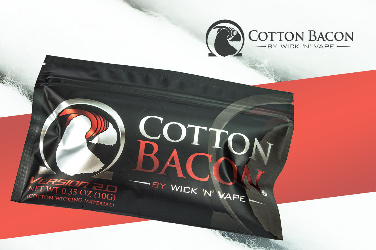 Baumwolle 10 Gramm zum Selbstwickeln von Coils WickNVape Cotton Bacon V2/Watte 