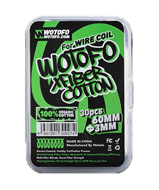 Wotofo Xfiber Wattesticks 3mm Cottonsticks 30 St.