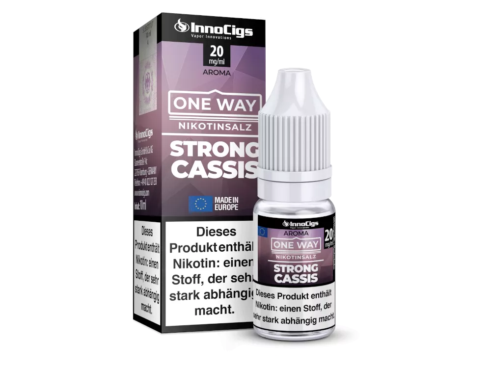 STRONG CASSIS - Innocigs One Way Nikotinsalz Liquid - 10mg/ml