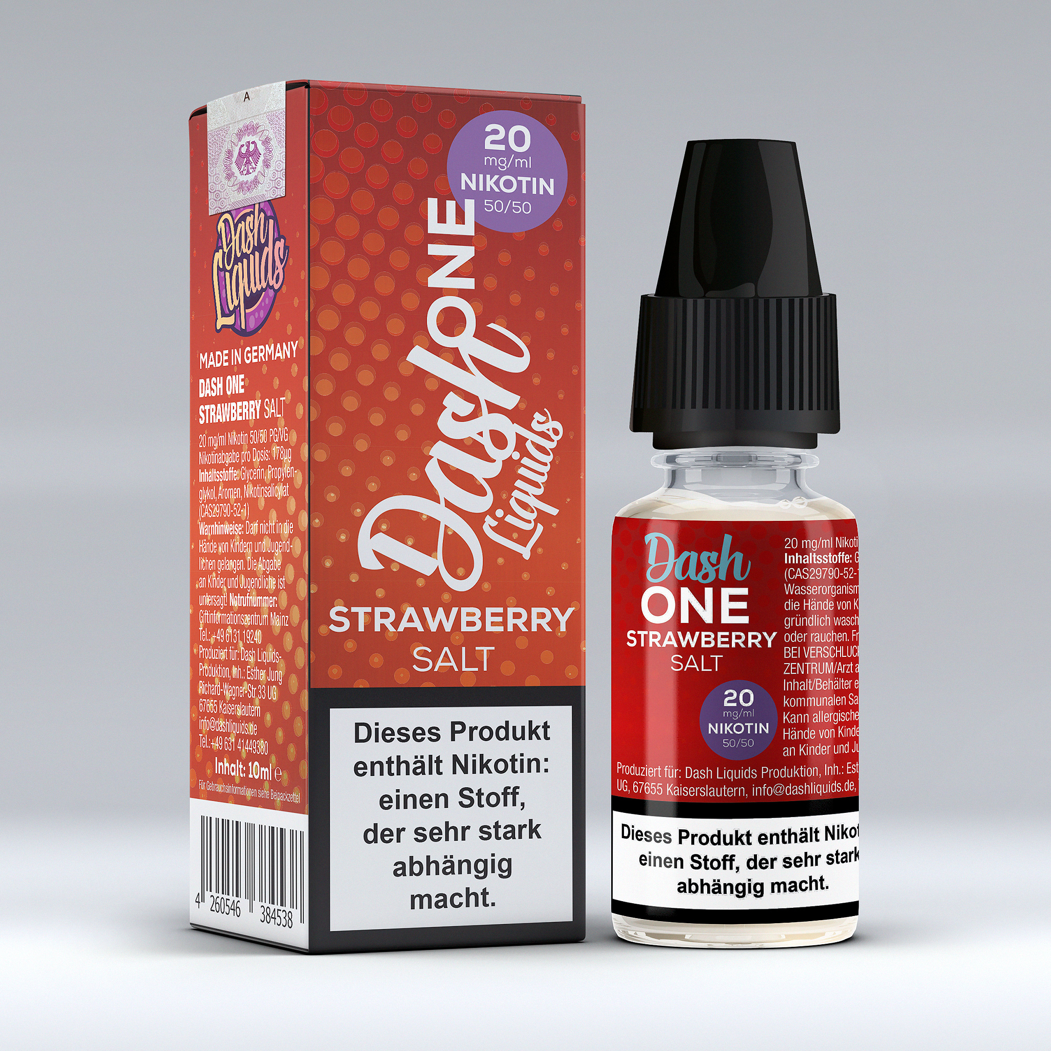 DASH ONE Nikotinsalz 20mg/ml - Strawberry