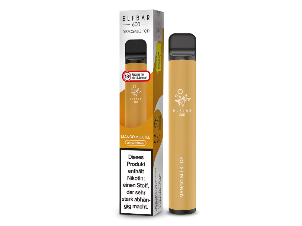 MANGO MILK ICE - Elfbar 600 Einweg E Zigarette Disposable 20mg/ml