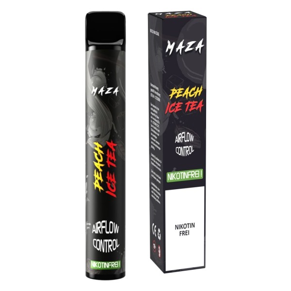 MaZa Go Disposable - Einweg E-Zigarette - ohne Nikotin - Peach Ice Tea