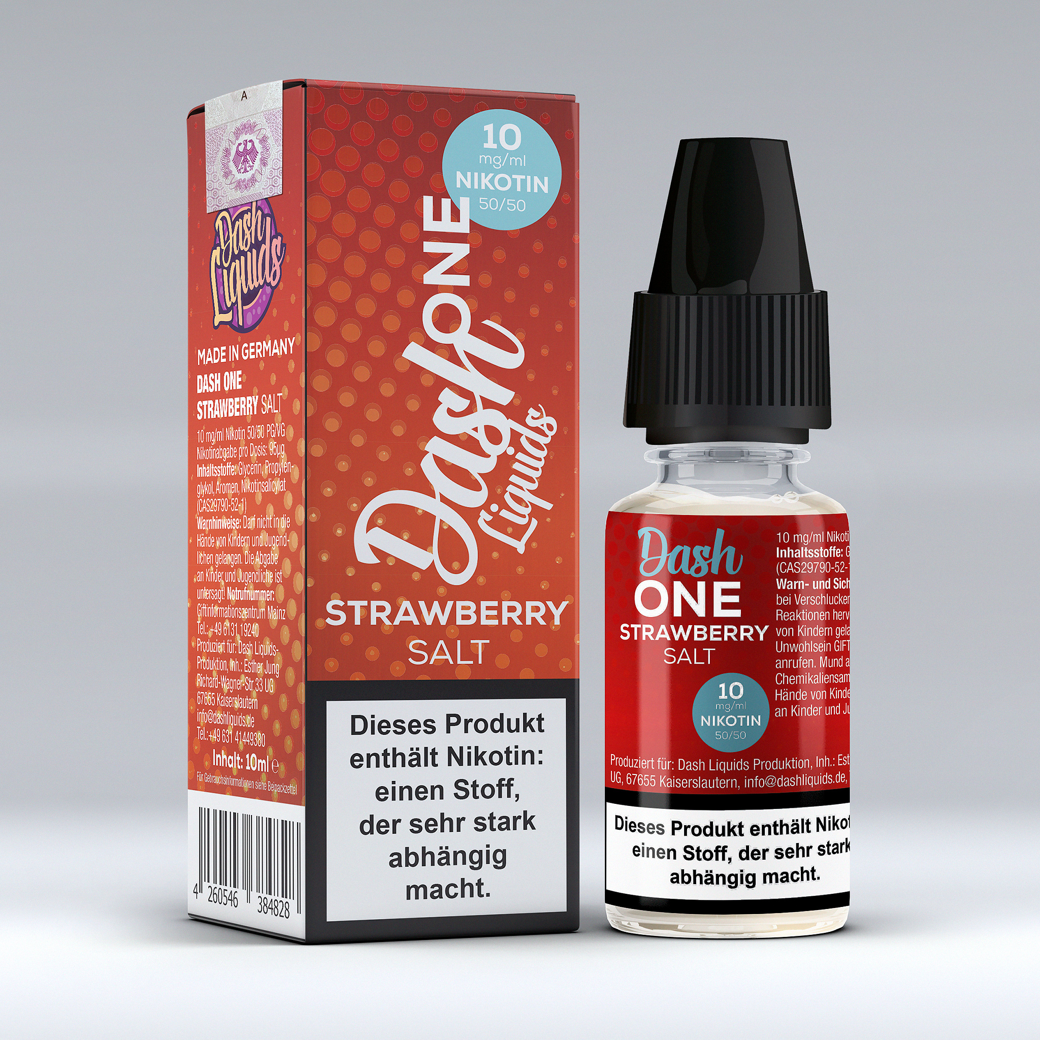 DASH ONE Nikotinsalz 10mg/ml - Strawberry