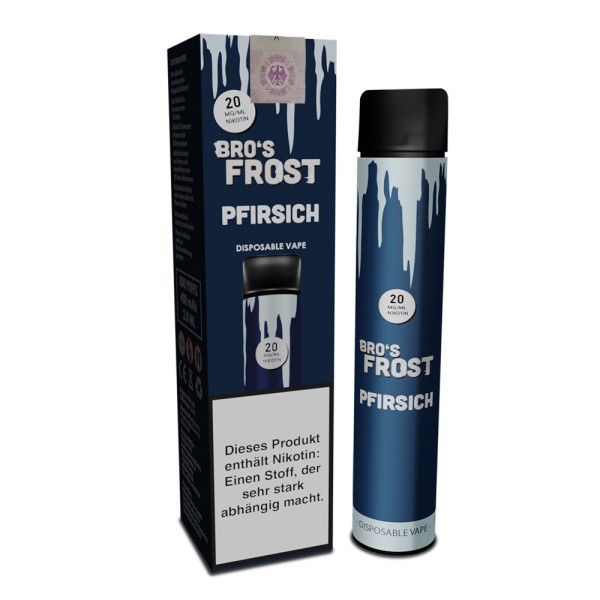 The Bro's Frost Disposable - Einweg E-Zigarette 20mg/ml - Pfirsich