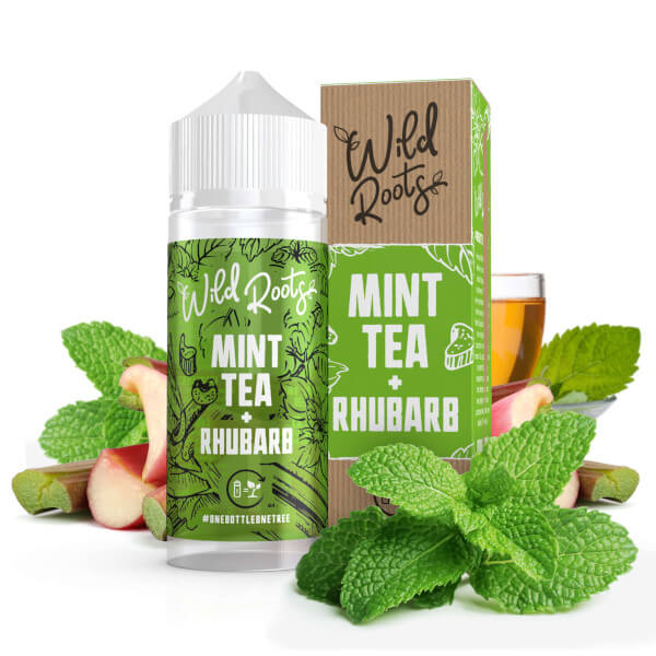 WILD ROOTS Mint Tea with Rhubarb Premium Liquid 100ml 0mg