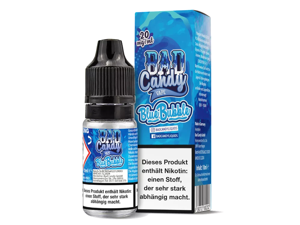 Bad Candy Liquids - 20mg/ml Nikotinsalz Liquid 10ml BLUE BUBBLE