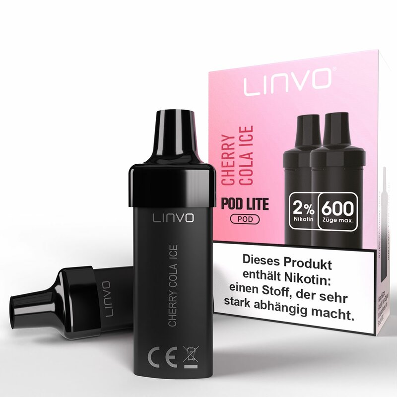 LINVO Pod Lite Cartridge 2 Stück Nikotinsalz 20mg/ml CHERRY COLA ICE