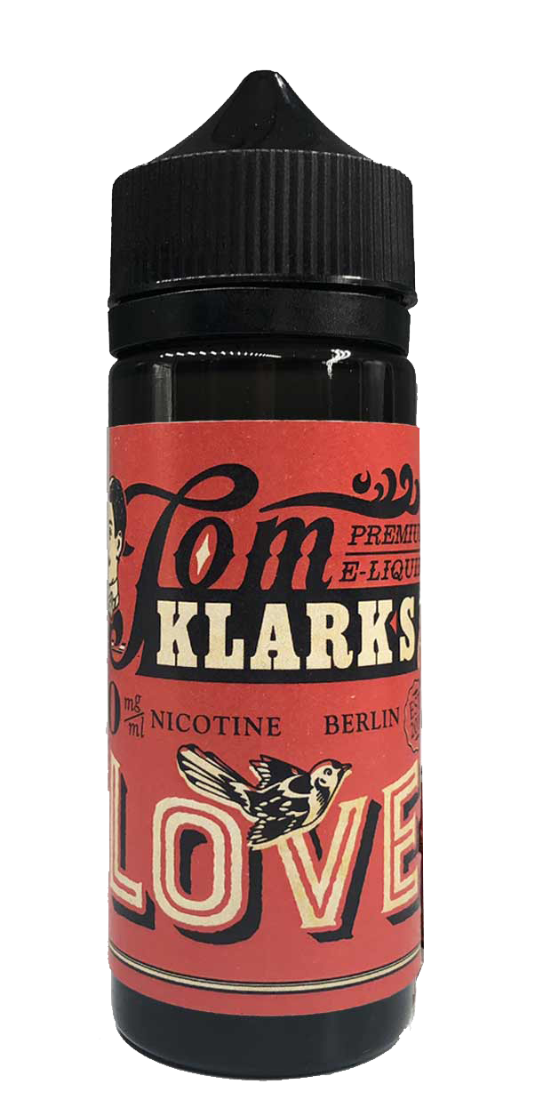 TOM KLARK LOVE Premium Liquid 120ml 0mg ohne Nikotin
