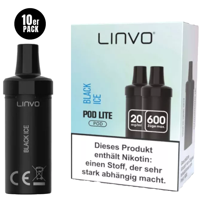 LINVO Pods Black Ice Cartridge 20mg/ml 10er Pack