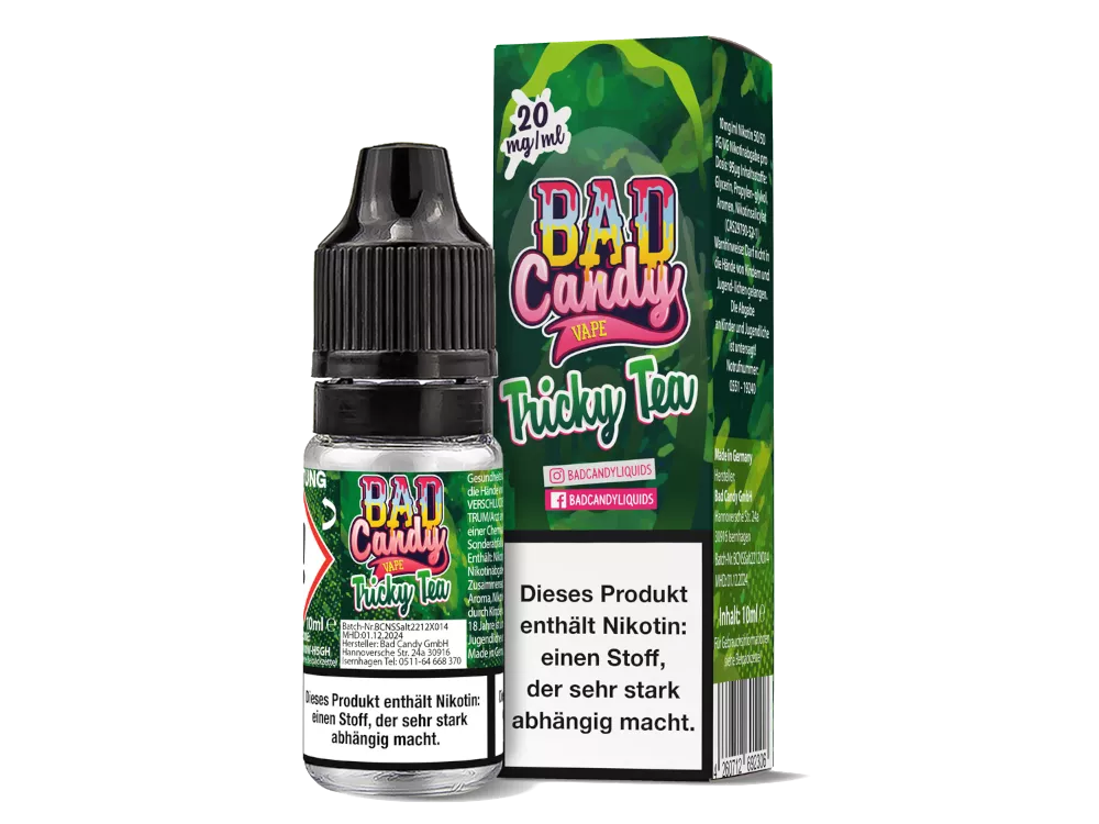 Bad Candy Liquids - 20mg/ml Nikotinsalz Liquid 10ml TRICKY TEA