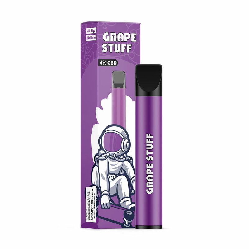 FREIGEIST - GRAPE STUFF - 4% CBD Vape Pen 500 Züge ohne Nikotin