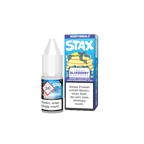 Fresh Blueberry Pancakes - Strapped STAX 10mg/ml Nikotinsalz Liquid 10ml