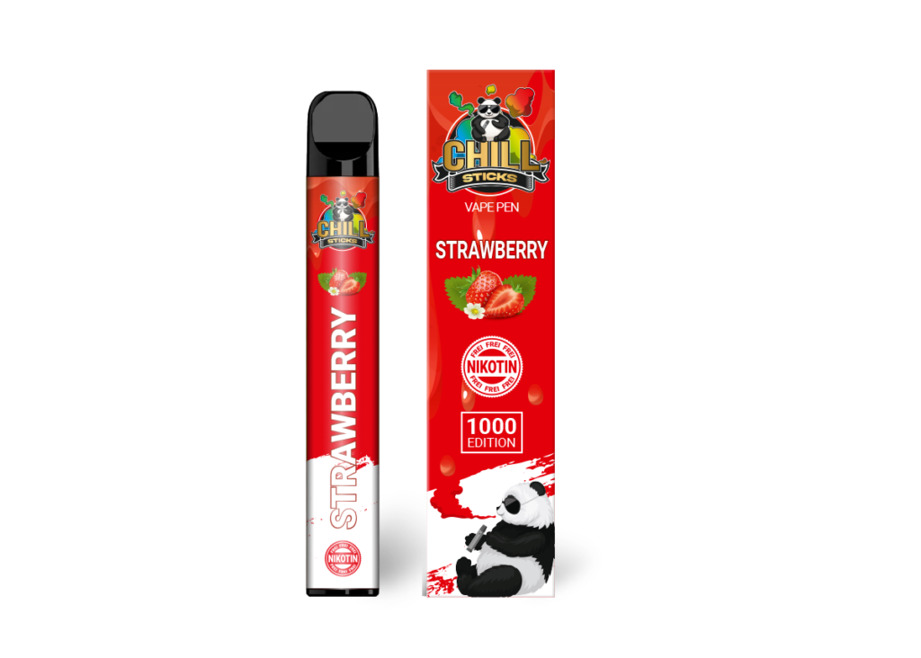 STRAWBERRY - Chill Sticks Einweg E-Zigarette ohne Nikotin