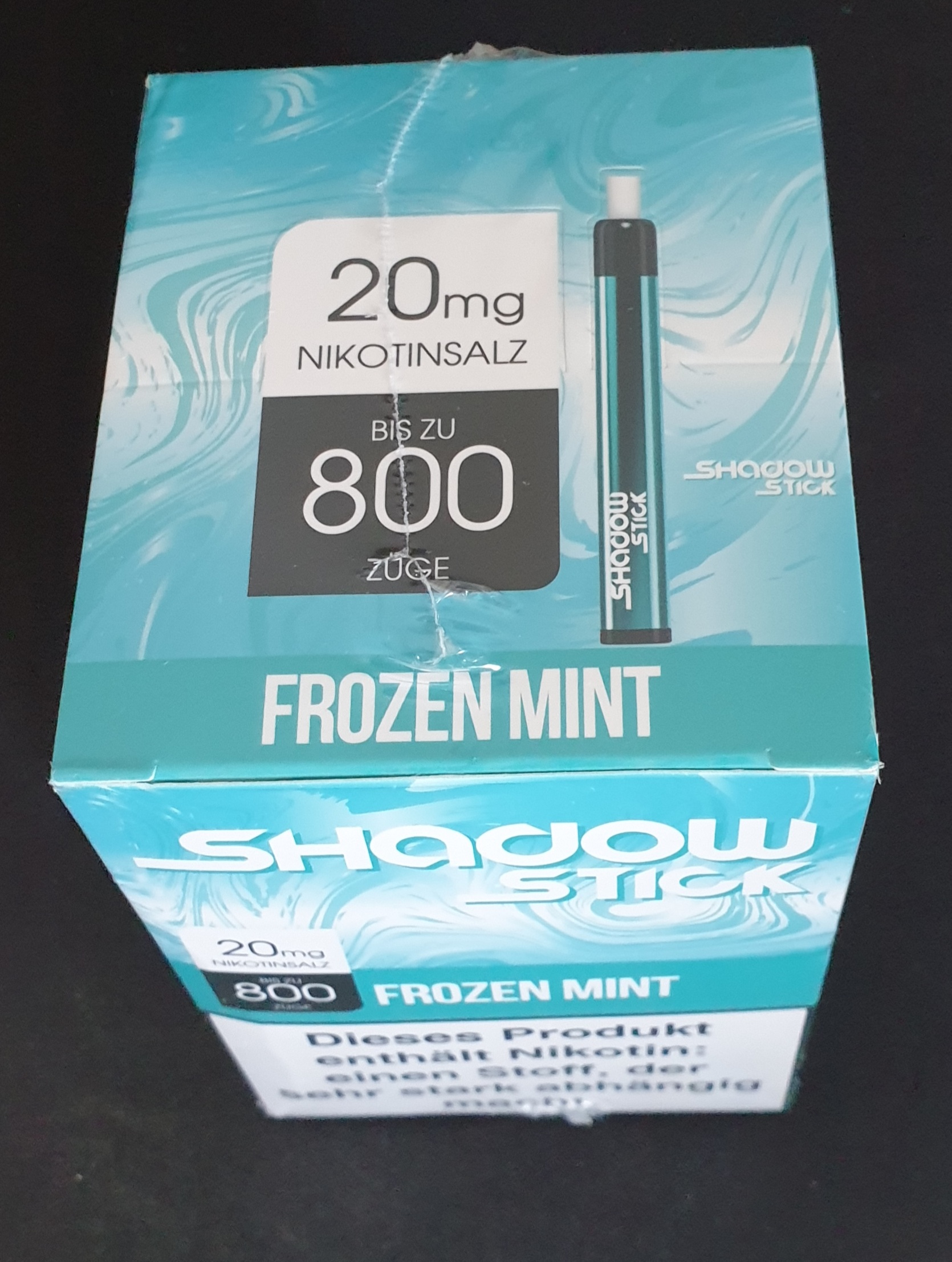 10er Packung SHADOW STICK Einweg E Zigarette 20mg/ml - Vape Pen - FROZEN MINT