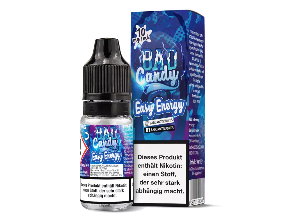 Bad Candy Liquids - 10mg/ml Nikotinsalz Liquid 10ml EASY ENERGY 