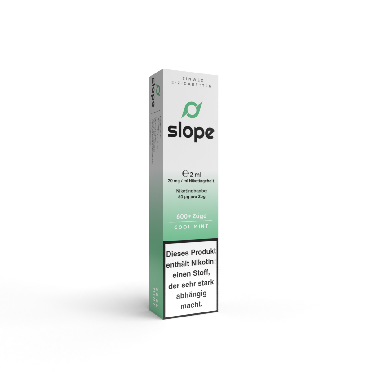 SLOPE Einweg E Zigarette 20mg/ml - Vape Stick - Cool Mint
