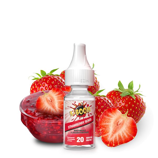 K-BOOM Strawberry Bomb Nikotinsalz Liquid 10ml - 20mg