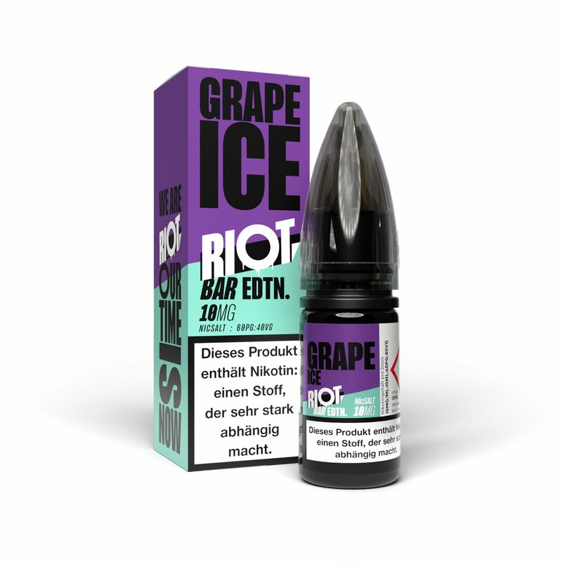 GRAPE ICE - Riot Squad BAR Edition 10mg/ml Nikotinsalz Liquid 10ml