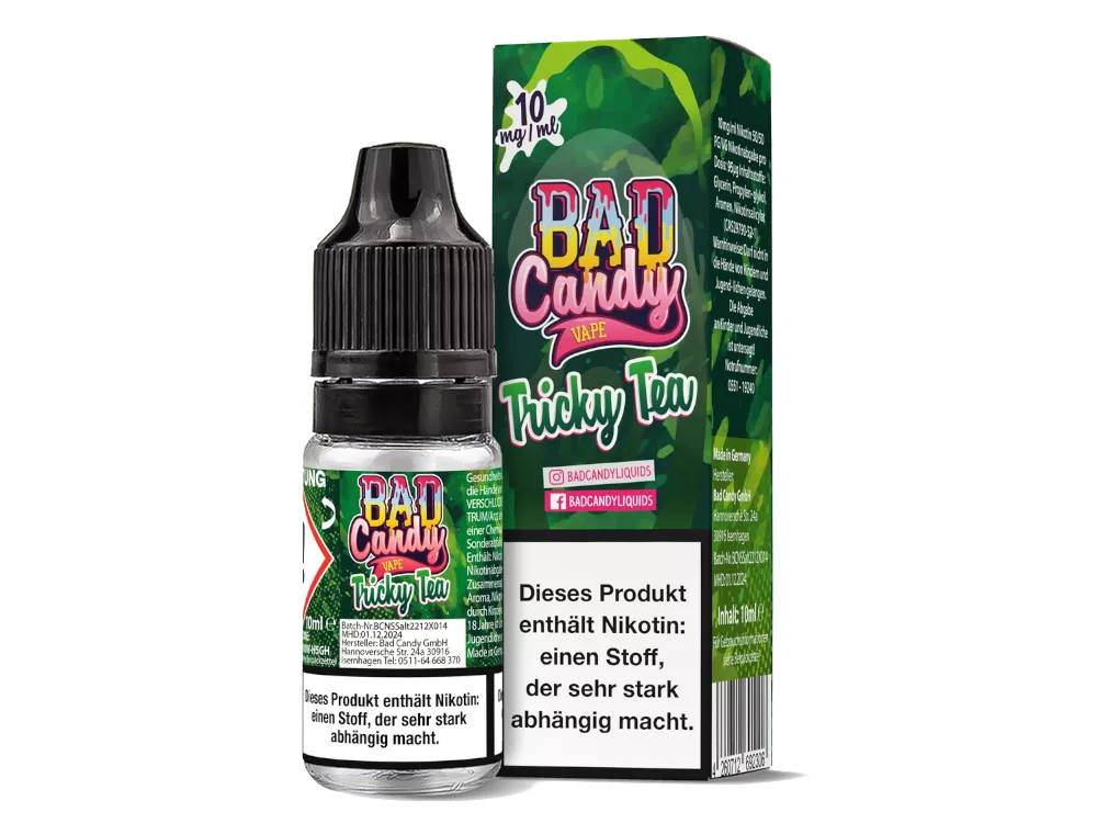 Bad Candy Liquids - 10mg/ml Nikotinsalz Liquid 10ml TRICKY TEA