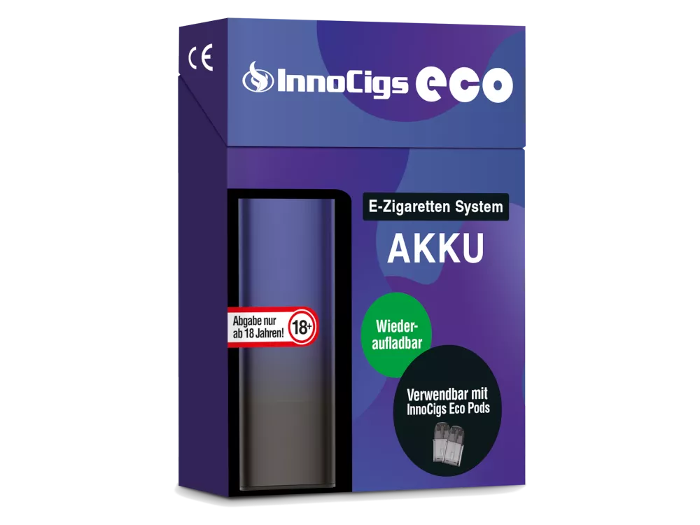 INNOCIGS ECO Akku - Schwarz - Lila (Für Innocigs Eco Pod)