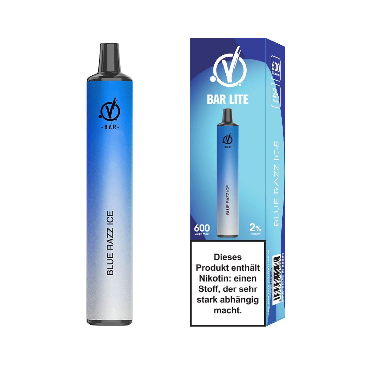 BLUE RAZZ ICE - LINVO Bar Lite  Einweg E-Zigarette 20mg/ml bis 600 Züge