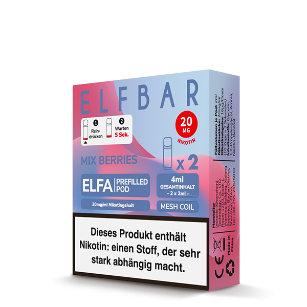 ELFA Prefilled Pods MIX BERRIES 2 Stück 20mg/ml CP by Elfbar