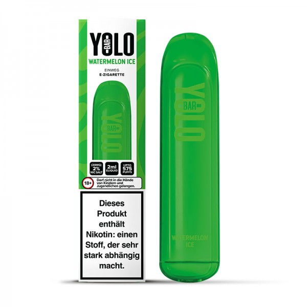 YOLO Bar Einweg E-Zigarette 20mg/ml bis 575 Züge  - Watermelon Ice
