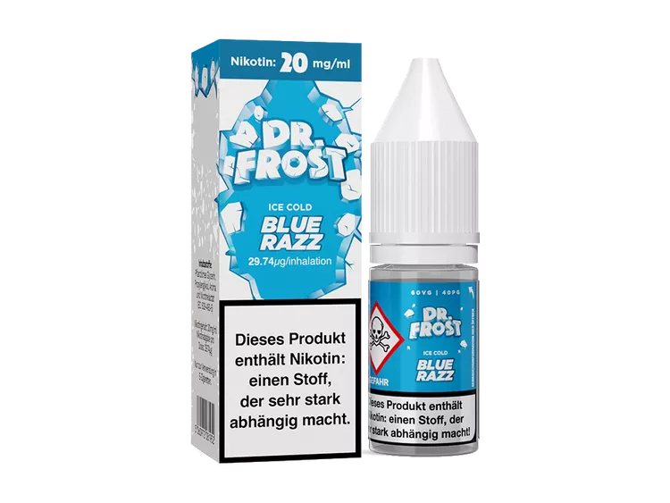 Dr.Frost Nikotinsalz Liquid 20mg/ml ICE COLD BLUE RAZZ