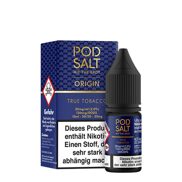 Pod Salt Origin True Tobacco Nikotinsalz (50/50) 20mg 10ml