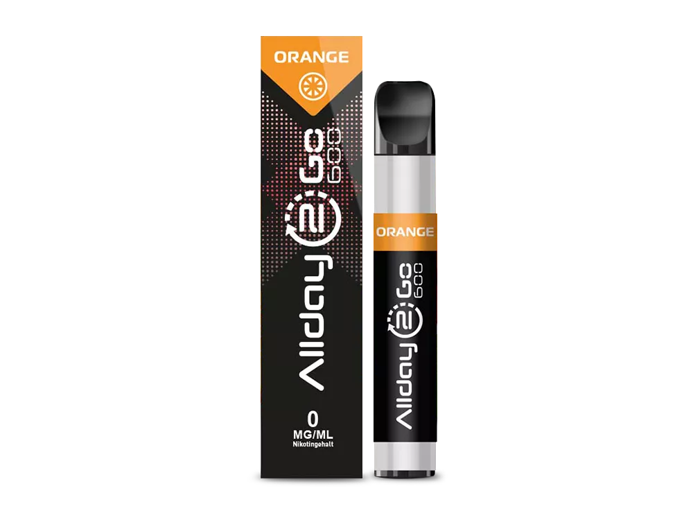 Allday 2 Go 600 Einweg E-Zigarette Vape Pen 20mg/ml Orange