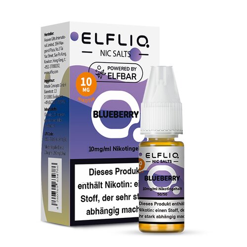 Elfbar ELFLIQ Nikotinsalz Liquid 10mg/ml BLUEBERRY 