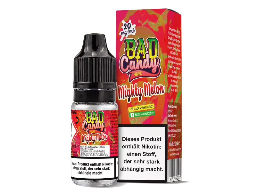 MIGHTY MELON - Bad Candy Liquids - 20mg/ml Nikotinsalz 10ml 