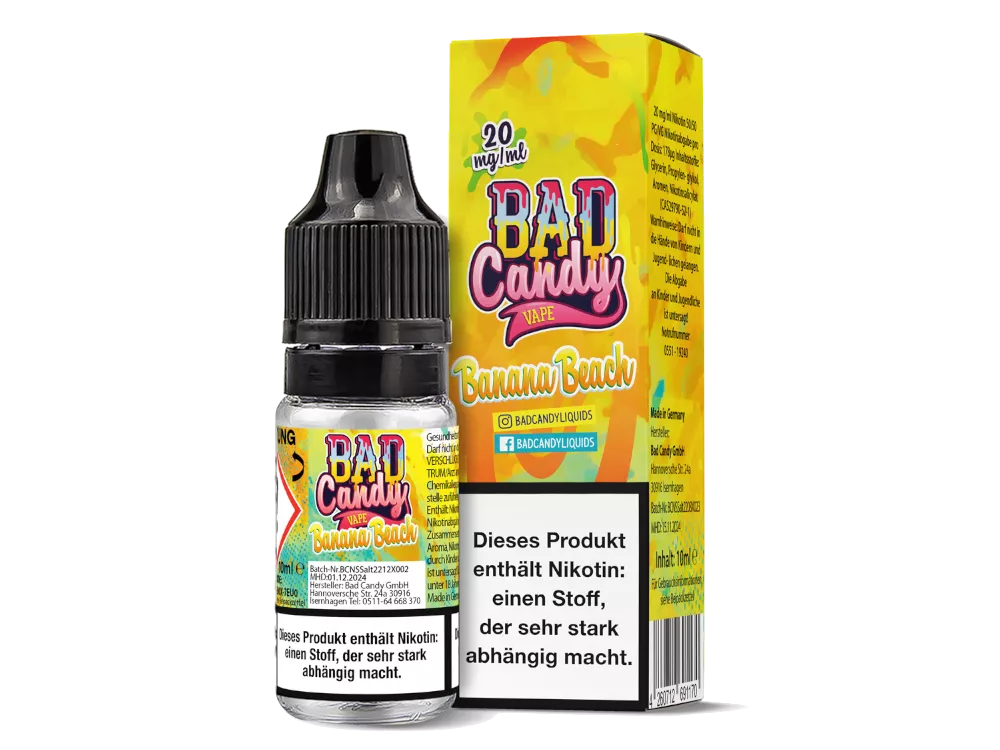 Bad Candy Liquids - 20mg/ml Nikotinsalz Liquid 10ml BANANA BEACH