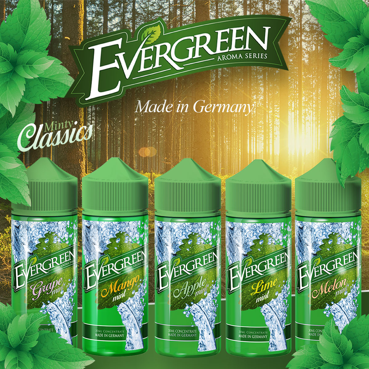 MELON MINT - Evergreen Aroma 30ml Longfill