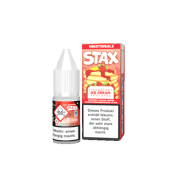 Strawberry Ice Cream Pancakes - Strapped STAX 10mg/ml Nikotinsalz Liquid 10ml