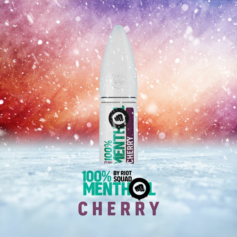 RIOT SALT - 100% Menthol Cherry Hybrid Nic Salt 10ml - 10mg