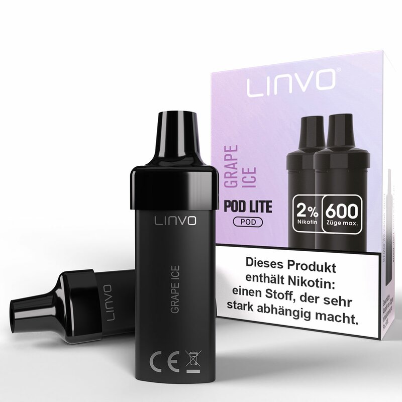 LINVO Pod Lite Cartridge 2 Stück Nikotinsalz 20mg/ml GRAPE ICE