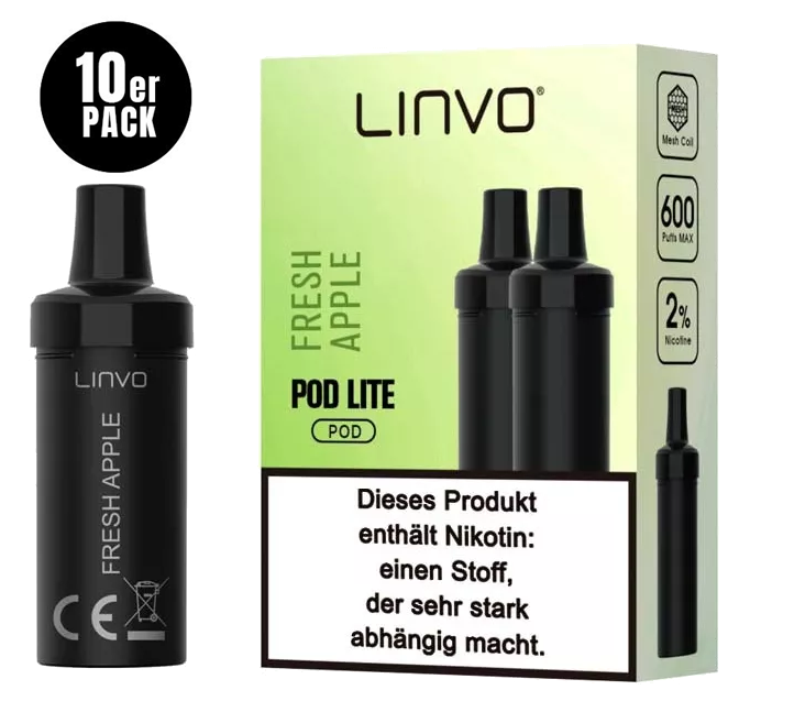LINVO Pods Fresh Apple 20mg/ml 10er Pack