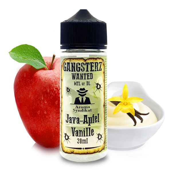 GANGSTERZ Wanted Java Apfel Vanille Aroma 30ml 