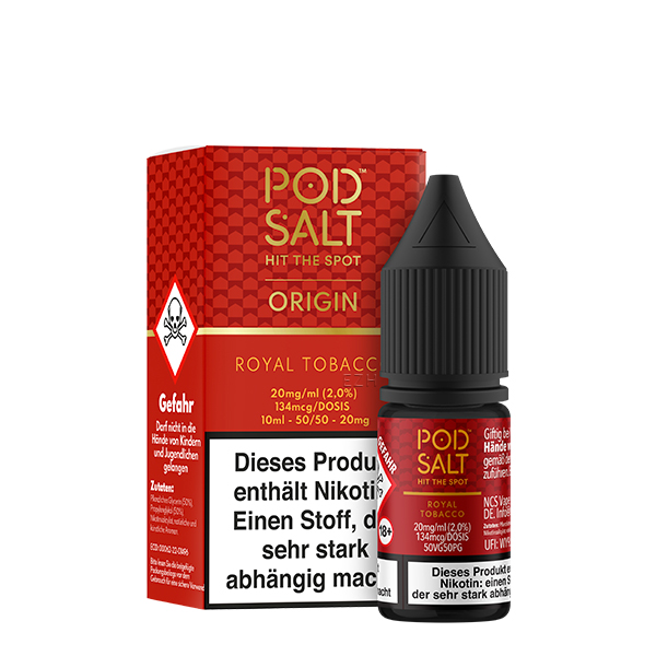 Pod Salt Origin Royal Tobacco Nikotinsalz Liquid (50/50) 20mg 10ml