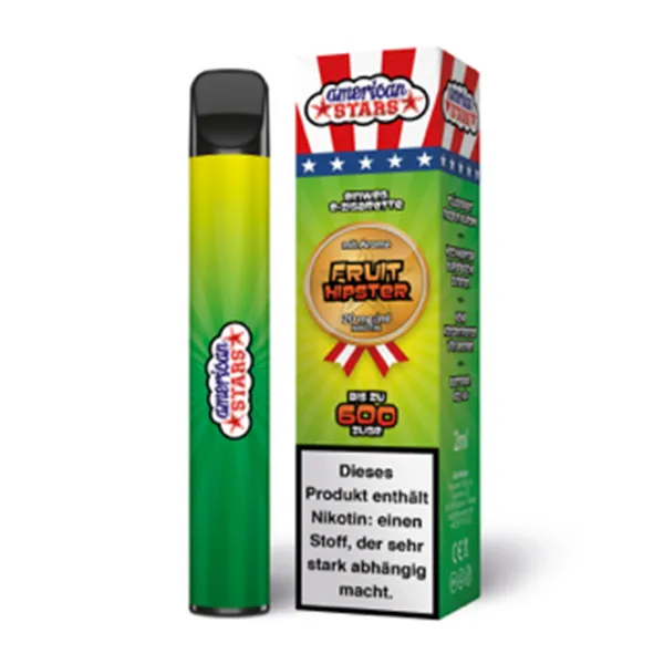 American Stars Einweg E-Zigarette 20mg/ml bis 600 Züge  - Fruit Hipster