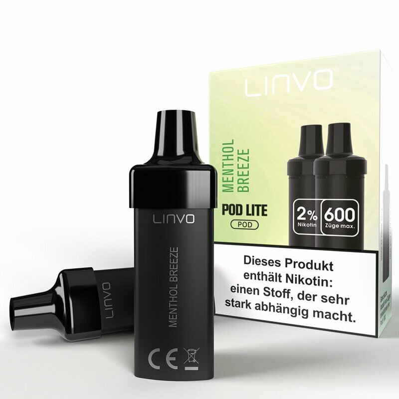 LINVO Pod Lite Cartridge 2 Stück Nikotinsalz 20mg/ml MENTHOL BREEZE