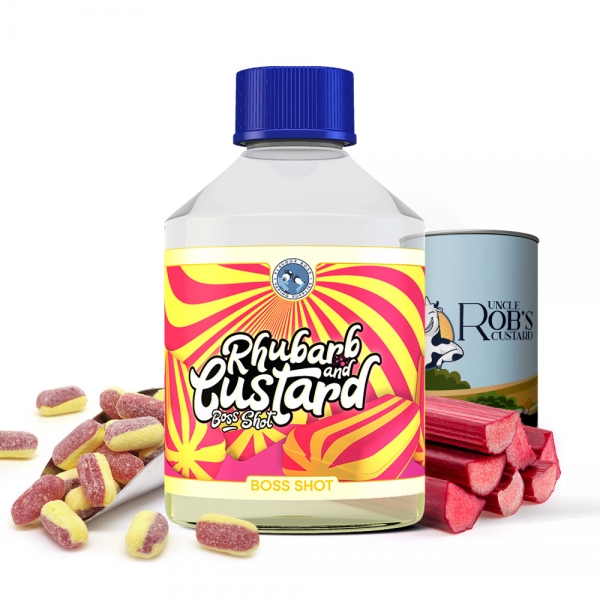 BOSS SHOT Rhubarb & Custard 250ml by Flavour Boss