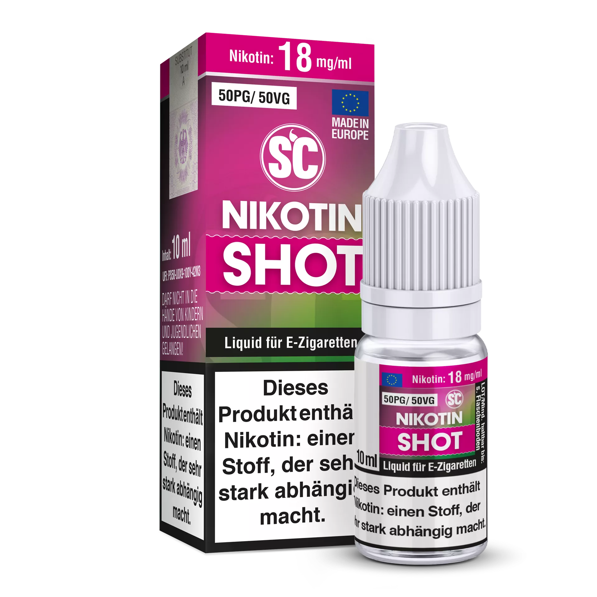 SC Nikotin Shot 18mg/ml  - 50/50 - 10ml