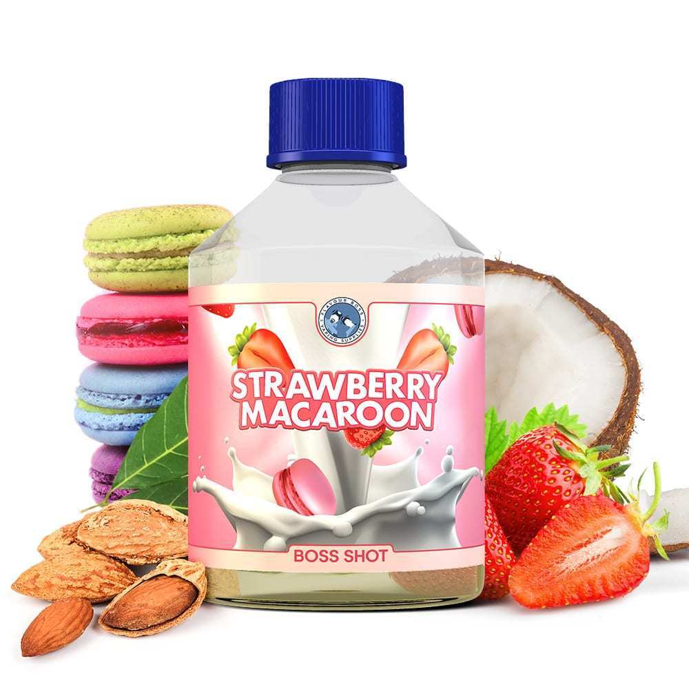 BOSS SHOT Aroma Strawberry Macaroon by Flavour Boss 250ml