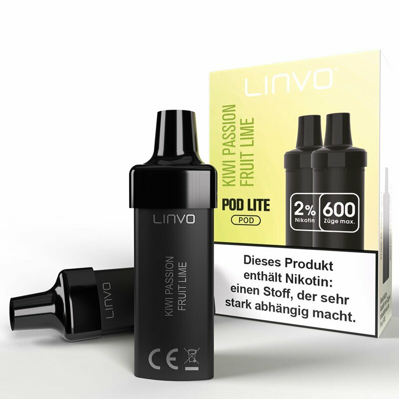 LINVO Pod Lite Cartridge 2 Stück 20mg/ml KIWI PASSION FRUIT LIME
