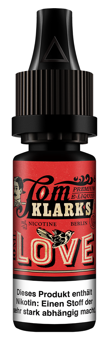 TOM KLARK LOVE Premium Liquid 10ml 0mg ohne Nikotin