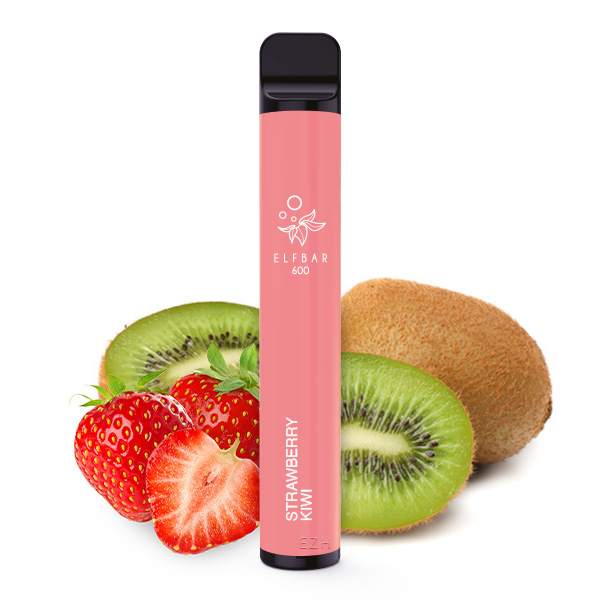 ELF BAR 600 Einweg E-Zigarette Vape Pen ohne Nikotin Strawberry Kiwi