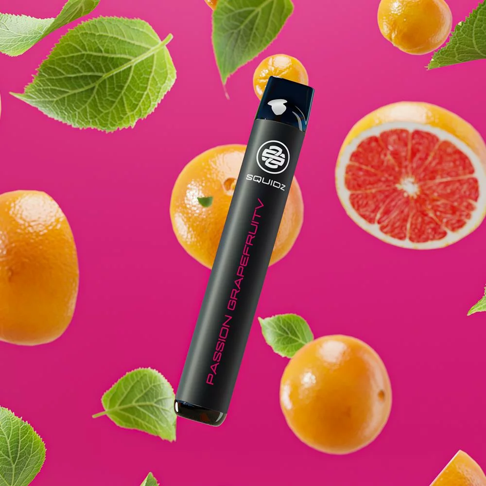 SQUIDZ  Einweg E-Shisha E-Zigarette 20mg/ml bis 700 Züge  - Passion Grapefruit