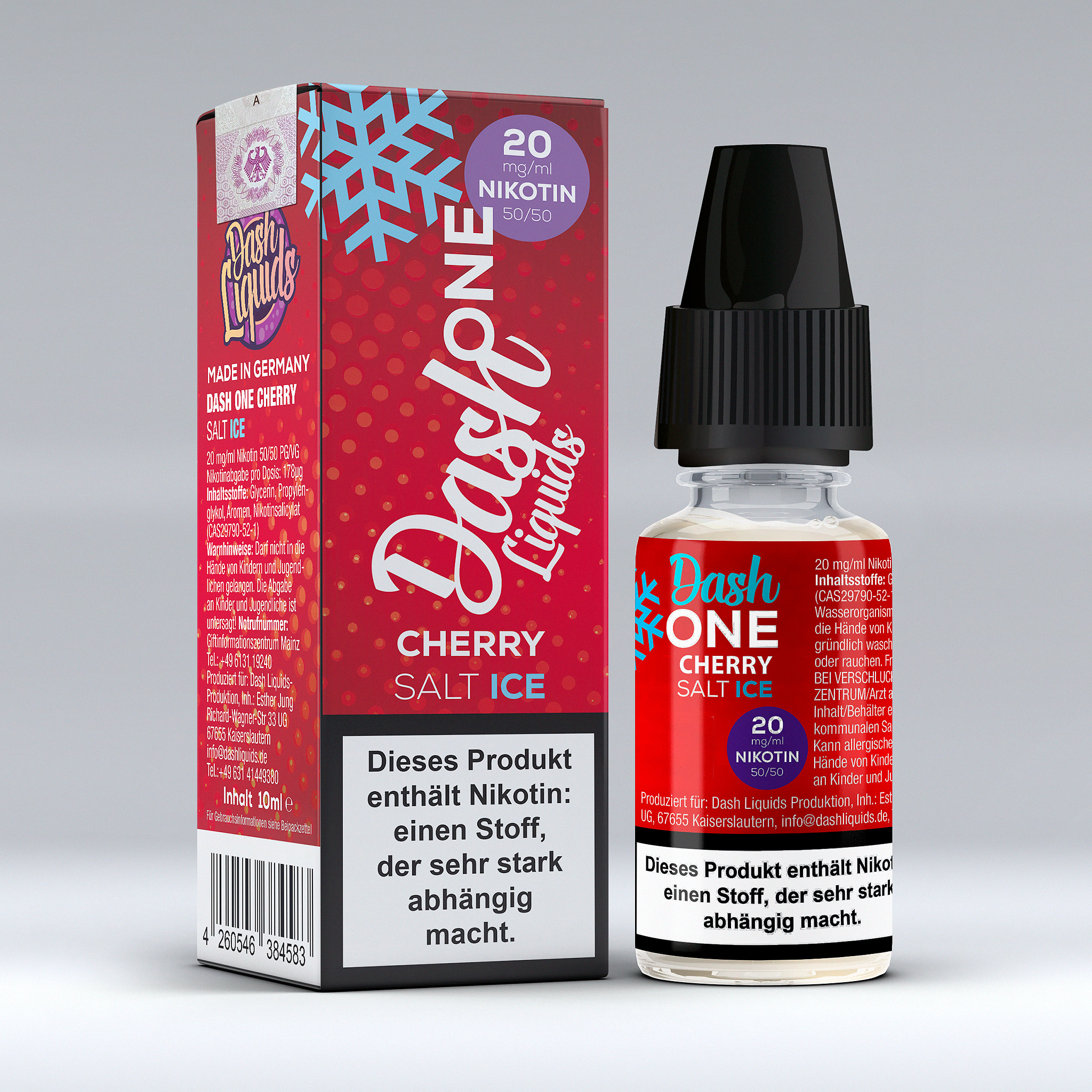 DASH ONE Nikotinsalz Liquid 20mg/ml - Cherry Ice